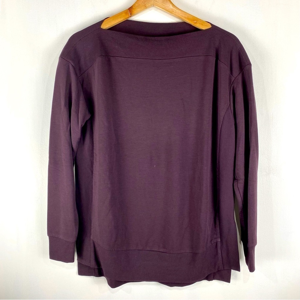 Lou & Grey SignatureSoft Pullover Sweatshirt Loungewear Boat Neckline Size XS